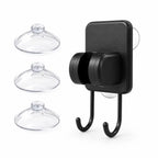 Terra Rinse 3-in-1 suction mount and hook with three removable suction cups on a white background